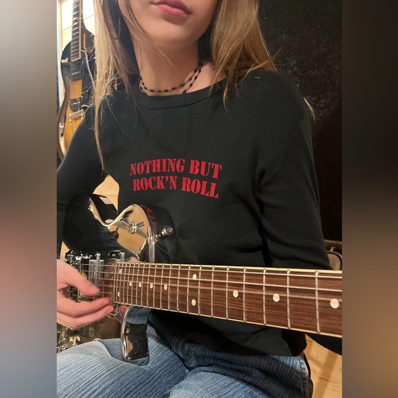 Brandy Melville Tops - Brandy melville Tori nothing but rock’n roll top